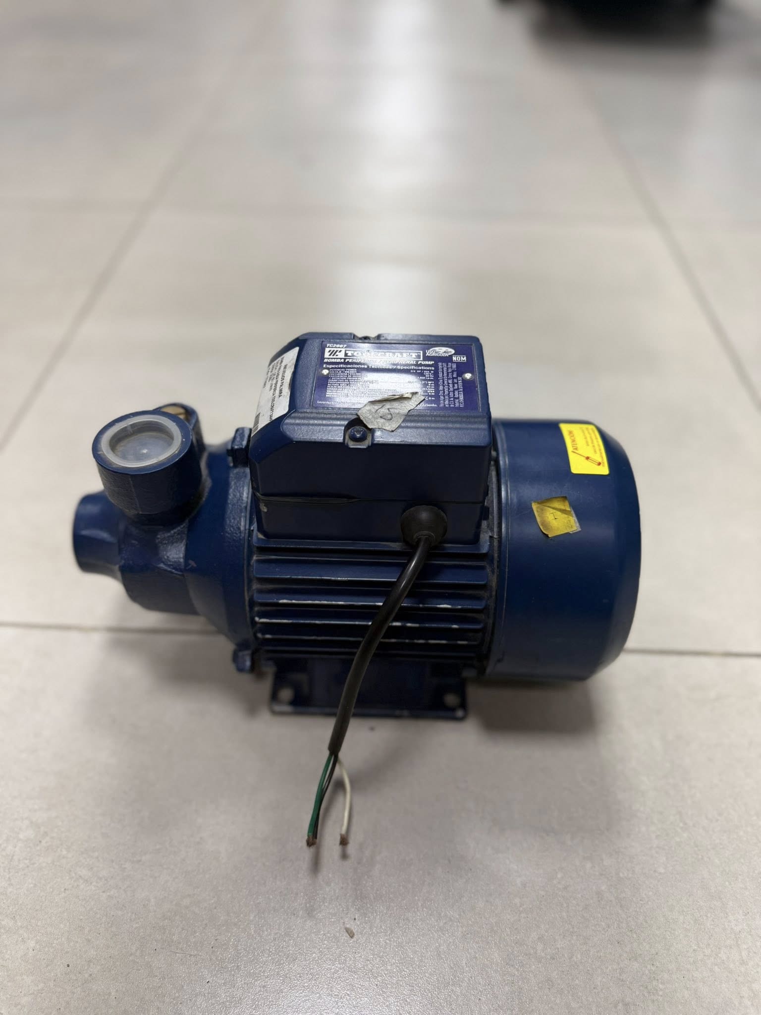 BOMBA PERIFERICA TOOLCRAFT 3/4HP TC2667_2163 - Imagen 3