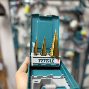 JUEGO DE 3 BROCAS ESCALONADAS 3/16″-1.1/4 TOTAL TACSD2031_1536