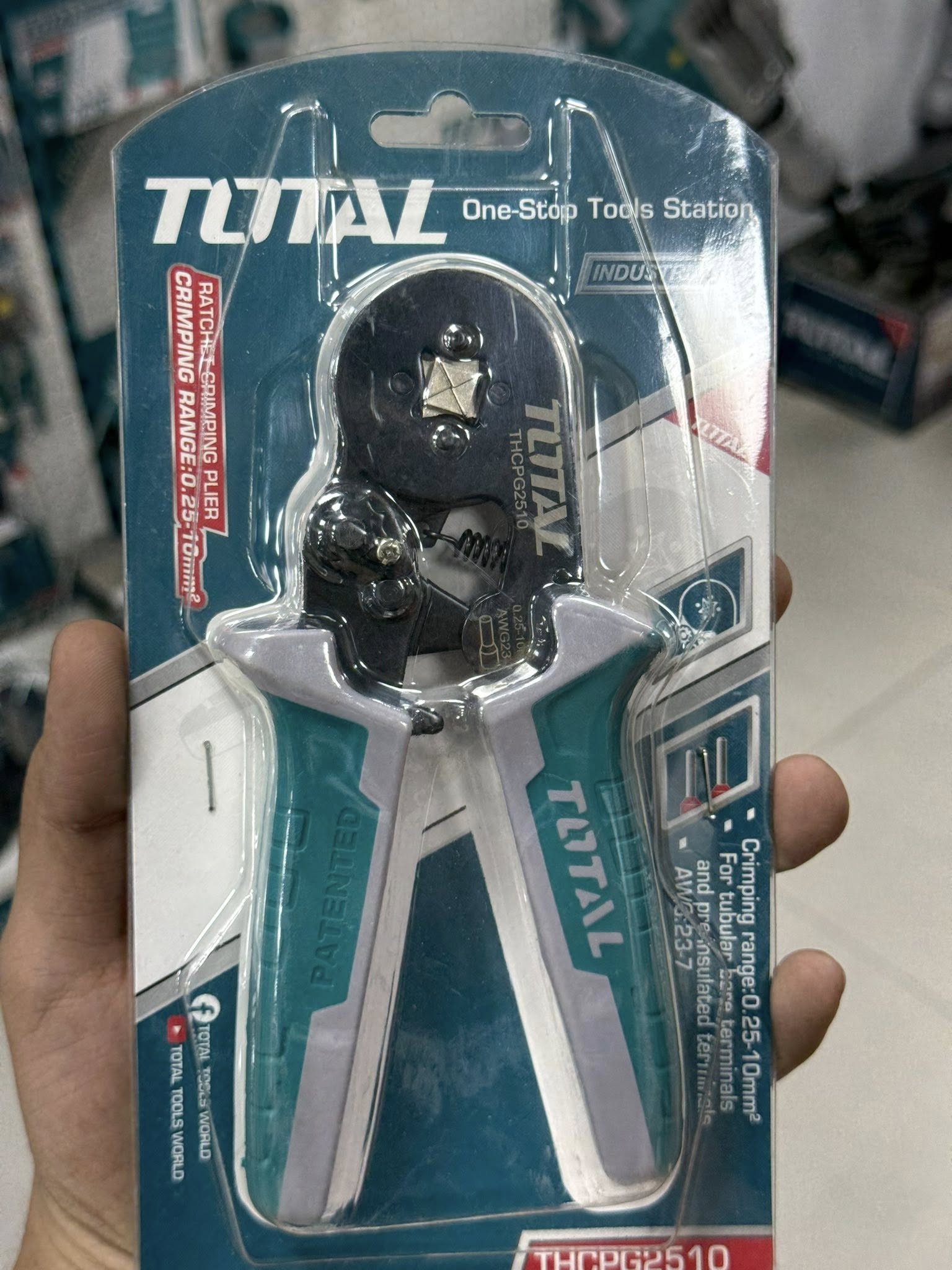 ALICATE PONCHADOR TOTAL 6" PARA TERMINALES THCPG2510_15084 - Imagen 2