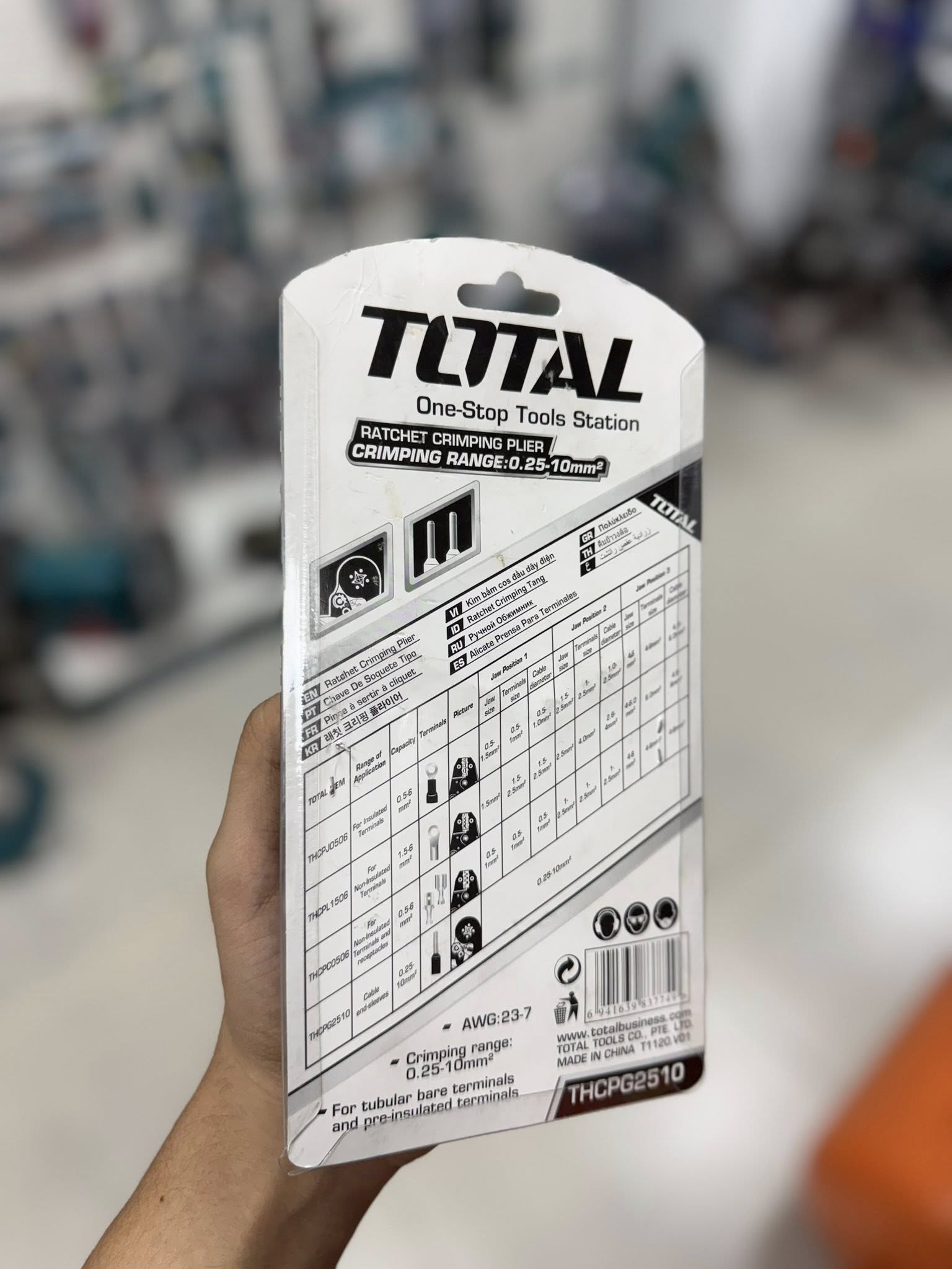 ALICATE PONCHADOR TOTAL 6" PARA TERMINALES THCPG2510_15084 - Imagen 3