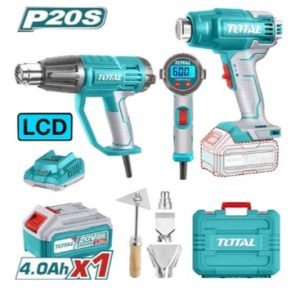 COMBO TOTAL INALAMBRICO 20V 2 PISTOLAS CALOR + 4 ACCESORIOS + 1 BATERIA + CARGADOR UTOSLI240201_16581